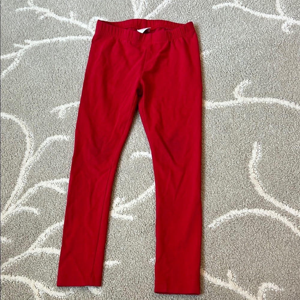 Hanna Andersson Red Leggings Stretchy and Vibrant
